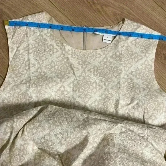 Diane Von Furstenberg "Jeannie fit & flare skater dress size‎ 6 cream - Picture 13 of 16